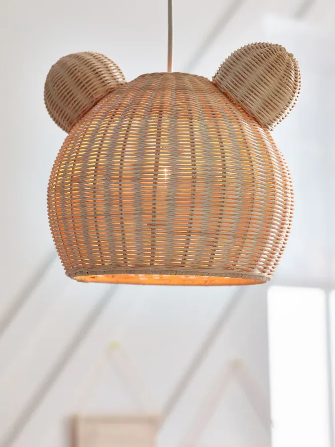 Bear basket kids lamp